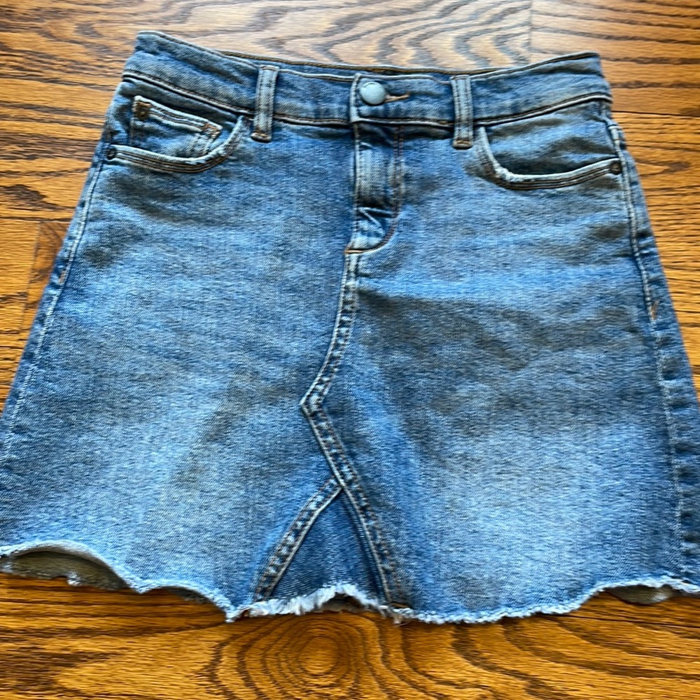 girls denim skirt